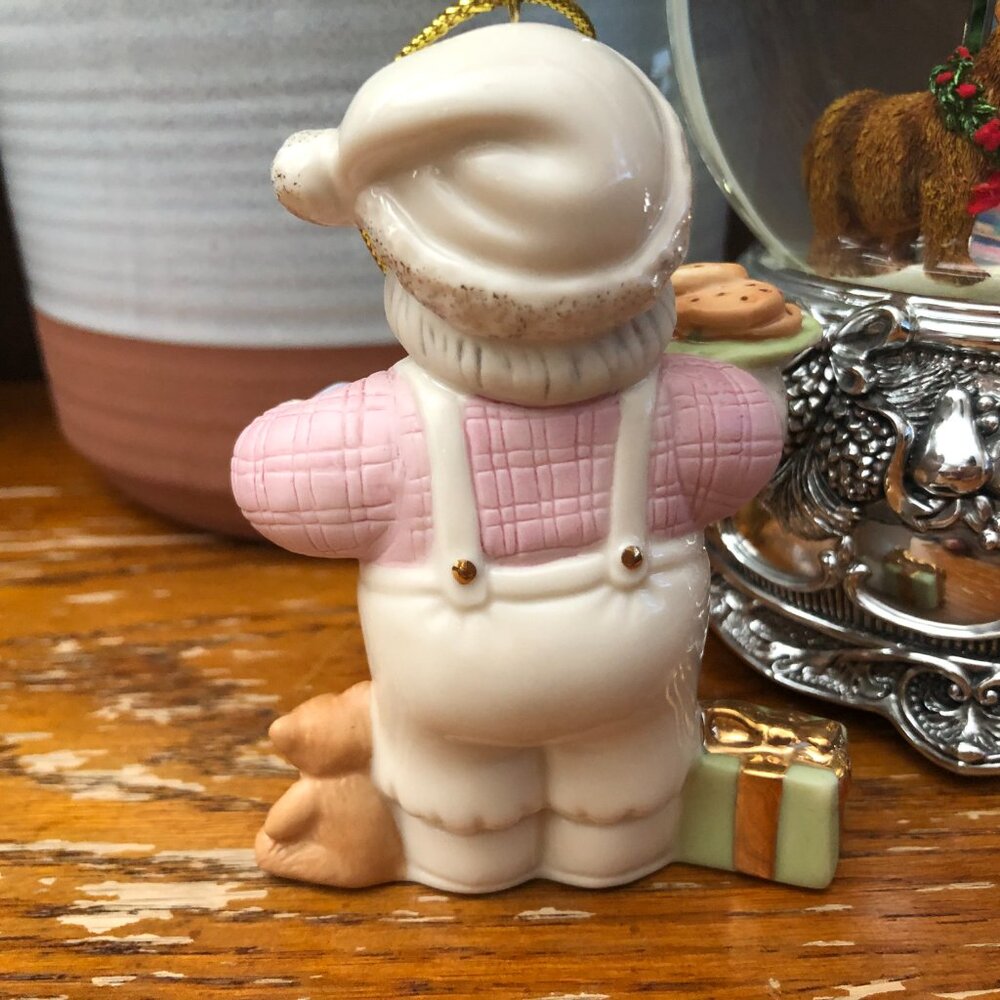 Lenox Santa Claus Midnight Snack Cookies & Cocoa Christmas Ornament - Picture 2 of 3